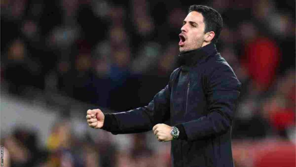 Mikel Arteta: Celebrating Arsenal’s Big Win